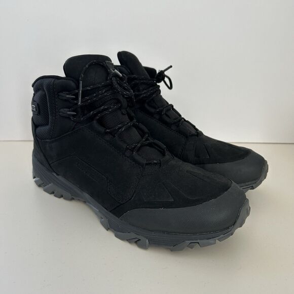 Merrell Coldpack Ice Mid Polar Winter Boots Black J91841 Mens 13 Arctic Grip WP - Picture 1 of 12
